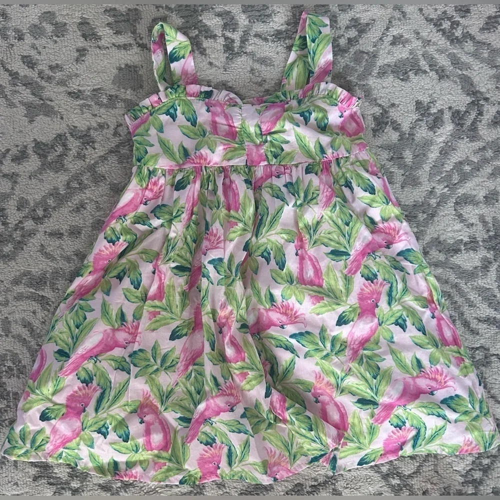 NWT JANIE AND JACK Tropical Bird Sundress- Size 2T